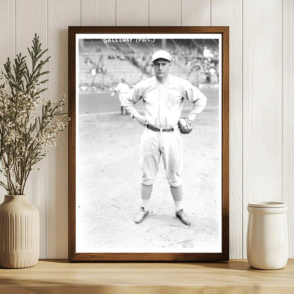 1923 Baseball Star Chick Galloway in Philadelphia