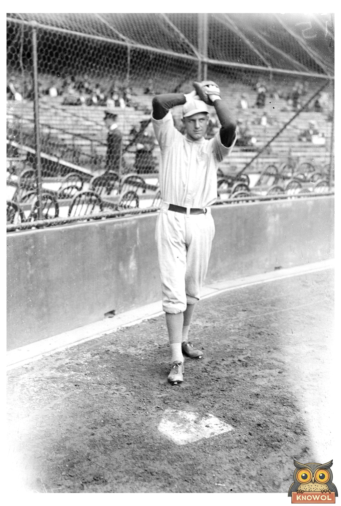 1923 Baseball Star Eddie Rommel in Action