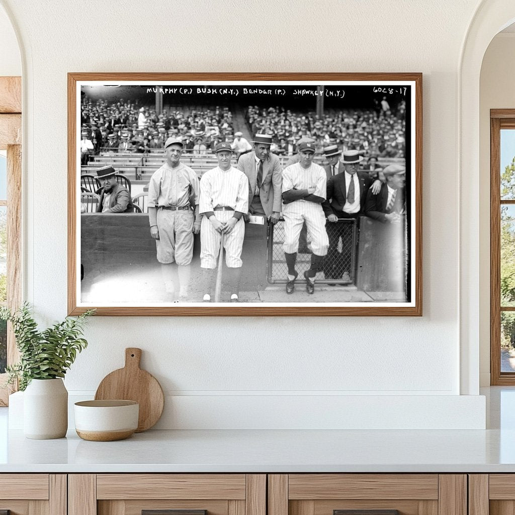 1923 Baseball Iconic Coaches & Players Moment