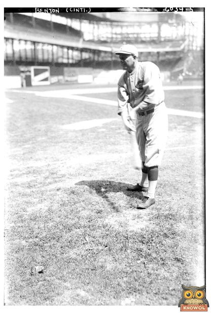 1923 Cincinnati Baseball Star Rube Benton Portrait