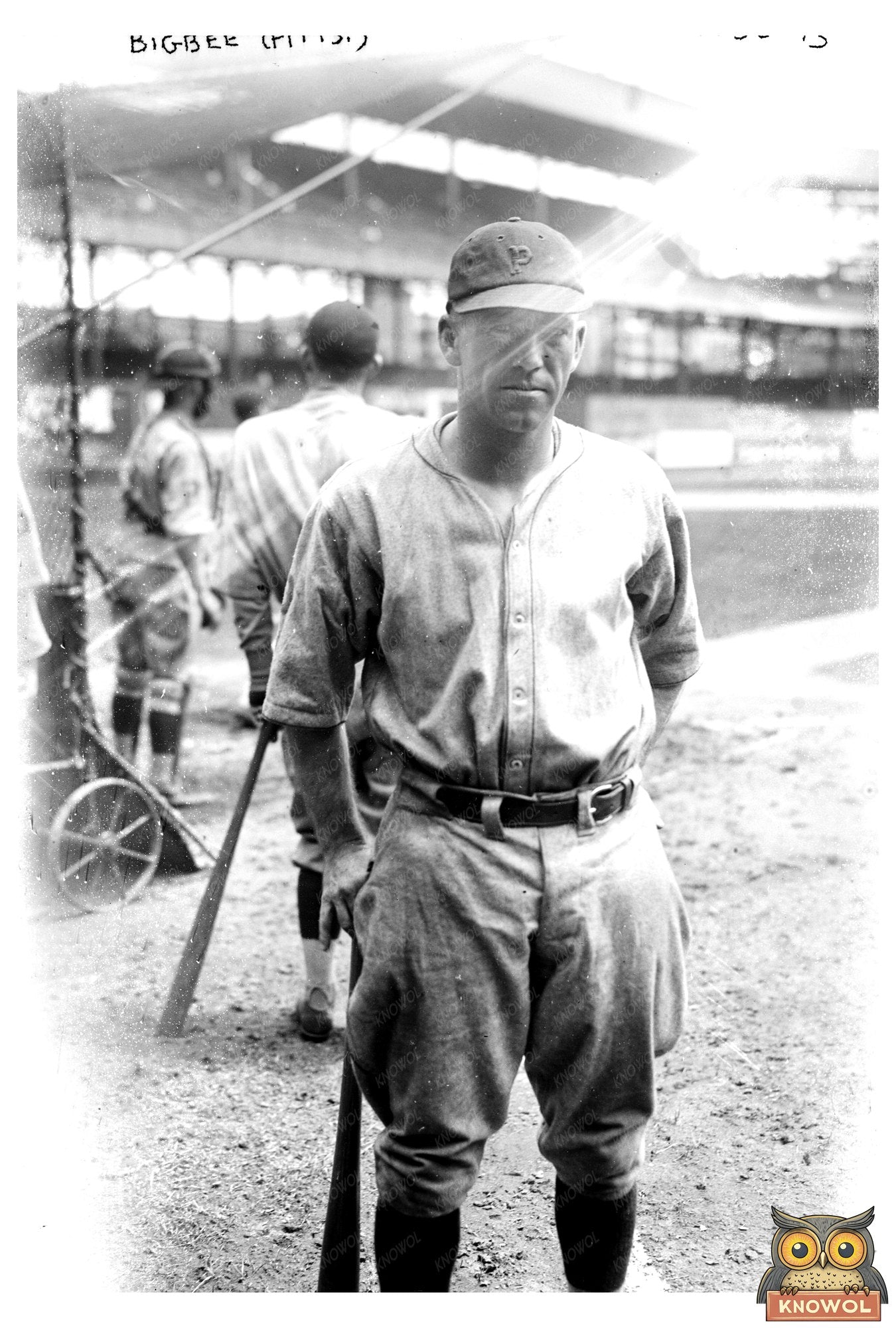 1924 Pittsburgh Baseball Star in Action