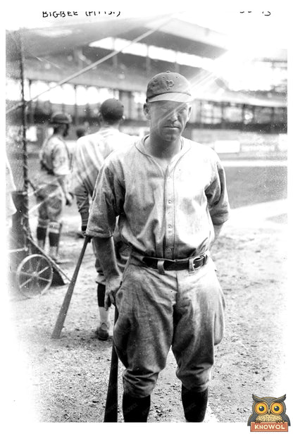 1924 Pittsburgh Baseball Star in Action