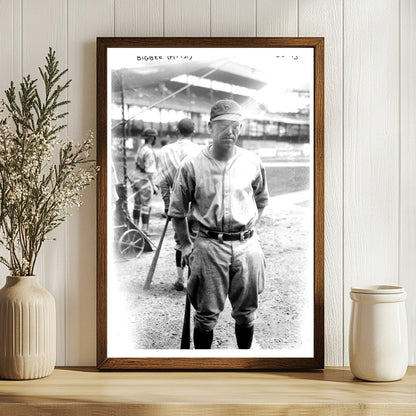 1924 Pittsburgh Baseball Star in Action