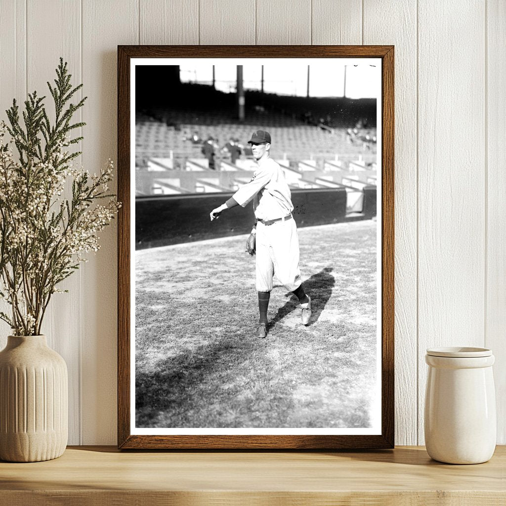 1923 Baseball Legend R.M. Graves in Action