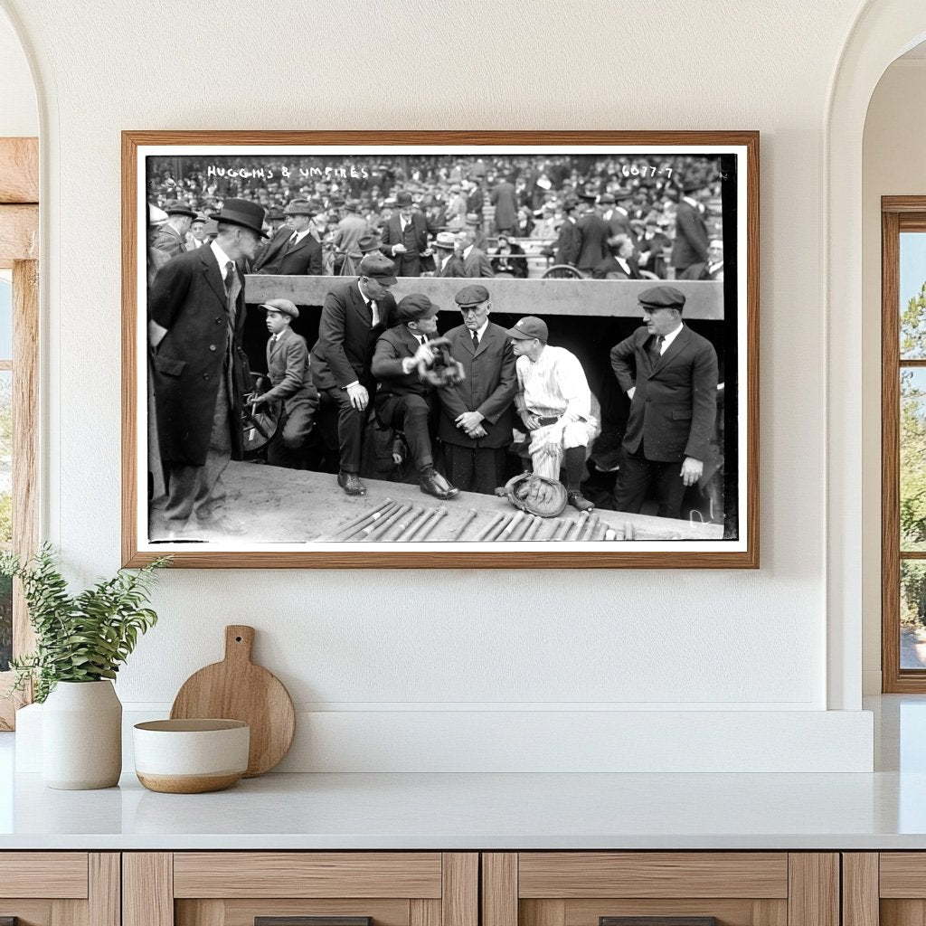 1923 Baseball Managers & Umpires at Historic Game