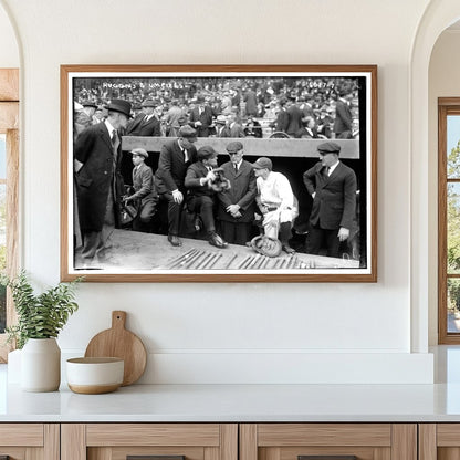 1923 Baseball Managers & Umpires at Historic Game