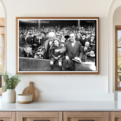 1923 Baseball Legends: Landis, Ruppert & Young Fan