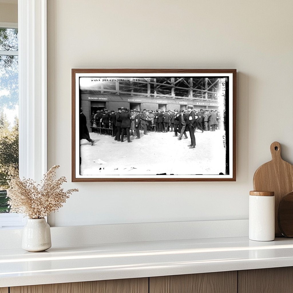 1923 World Series: Fans Queue for Yankee Stadium Seats
