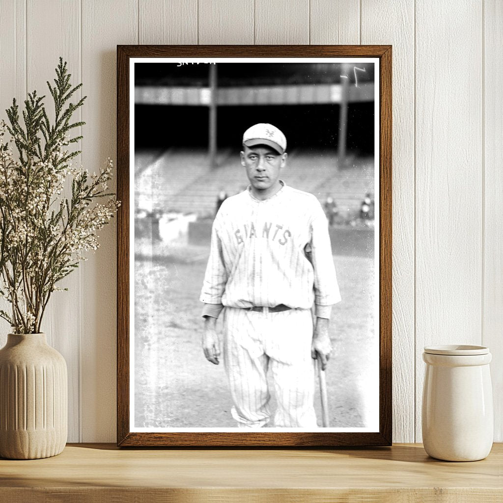 1923 New York Giants Catcher in Action - Baseball History