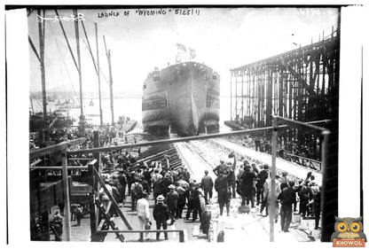 Historic Launch of the Steamboat Wyoming, 1911