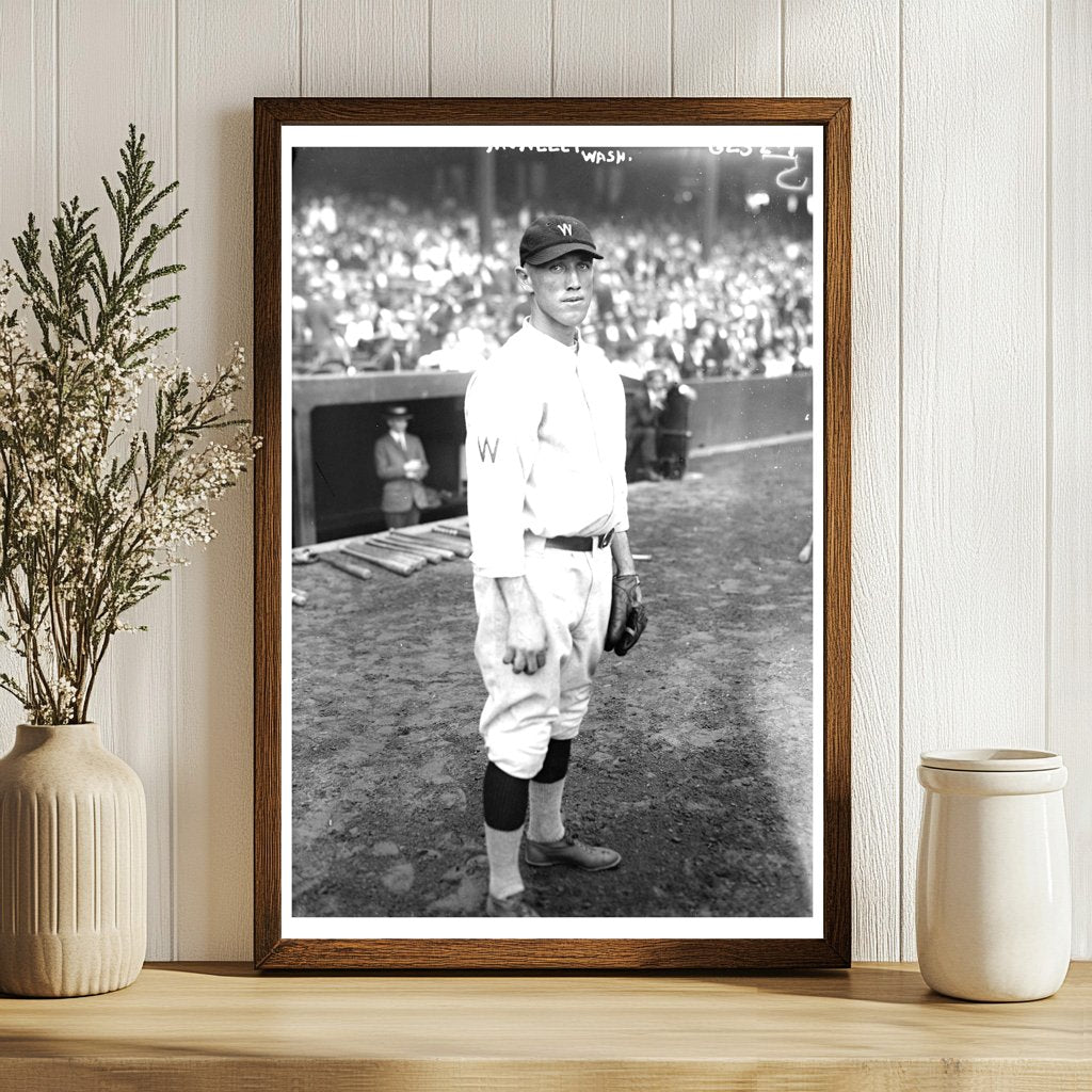 1924 Baseball Star Earl McNeely in Action