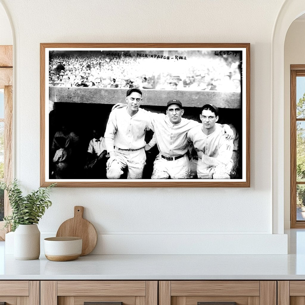 1924 Baseball Legends: Mogridge, Peckinpaugh, Ruel
