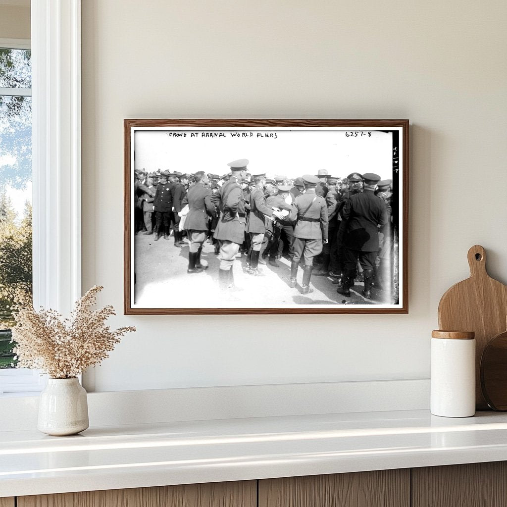 Historic Welcome: Crowd Cheers World Fliers in 1924