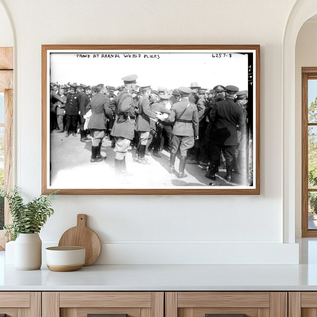 Historic Welcome: Crowd Cheers World Fliers in 1924