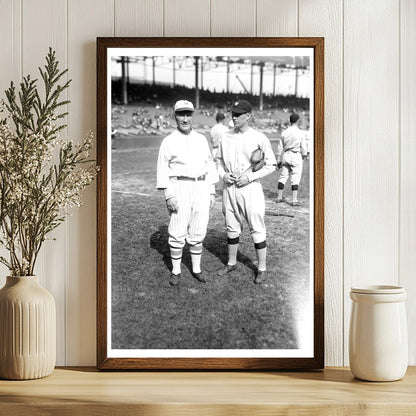 1924 Baseball Iconic Duo: Jennings & Ruel Moment