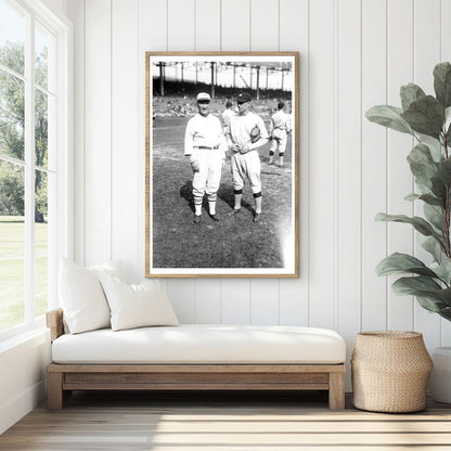 1924 Baseball Iconic Duo: Jennings & Ruel Moment