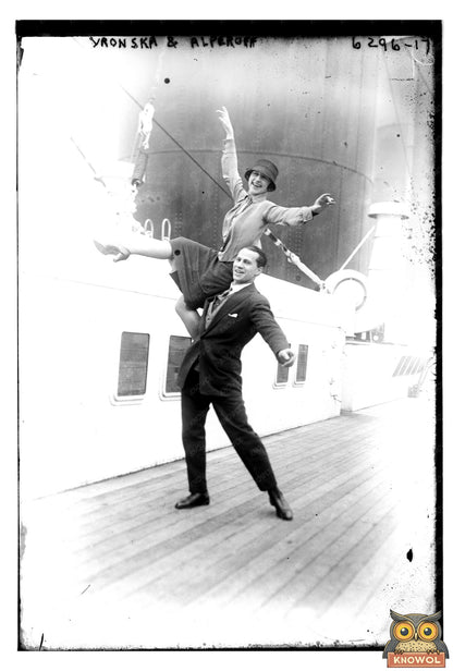 1924 Moment: Vintage Portrait of Vronska and Alperoff