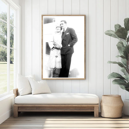 1925 Glamour: Silent Film Star & Spouse Portrait