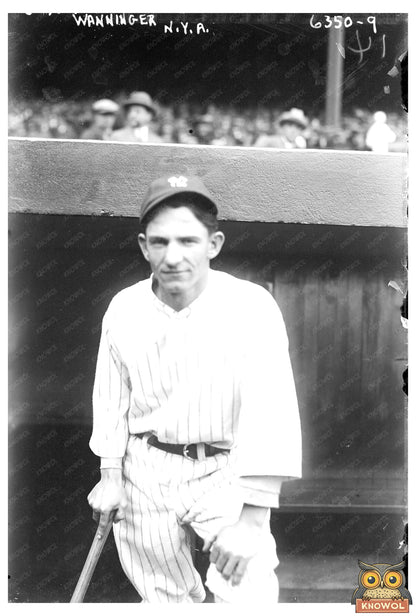 1926 Baseball Snapshot of Pee-Wee Wanninger