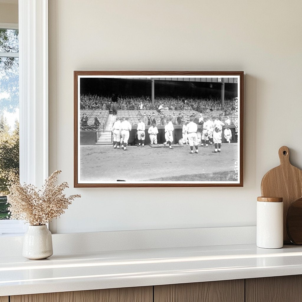 1925 Yankee Dugout Moment: Baseball History Capture
