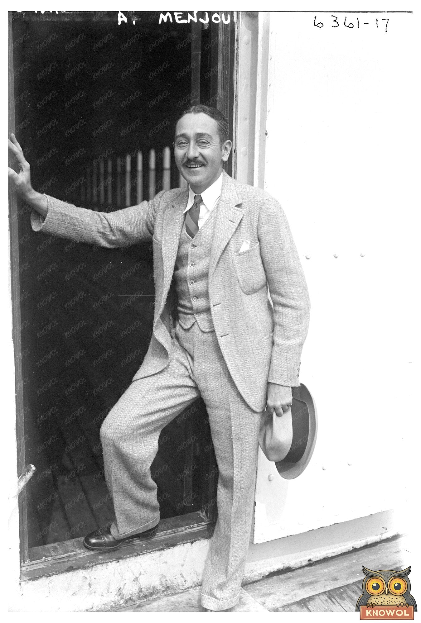 1925 Portrait of a Dapper Silent Film Star