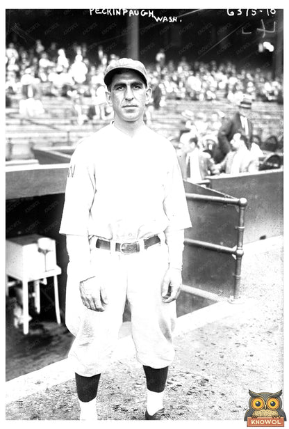 1925 Washington Senators Shortstop Action Shot