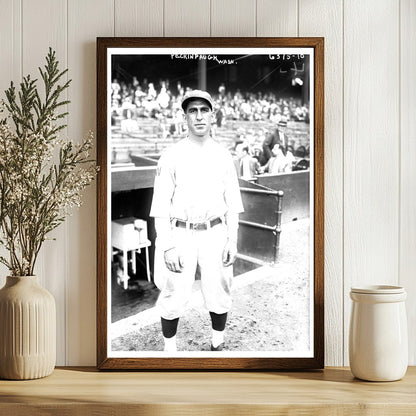 1925 Washington Senators Shortstop Action Shot