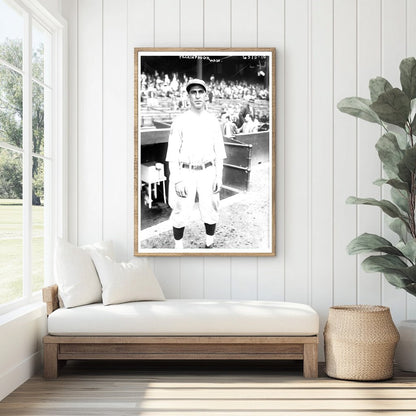 1925 Washington Senators Shortstop Action Shot