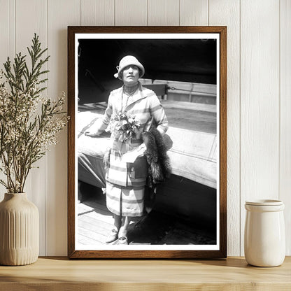 Vaudeville Star Mrs. Barney Bernard in Vintage Elegance