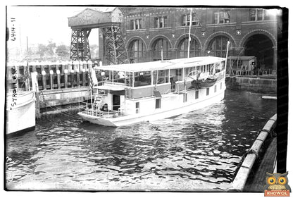 1925 Street Scene Featuring Vintage Baby Stroller
