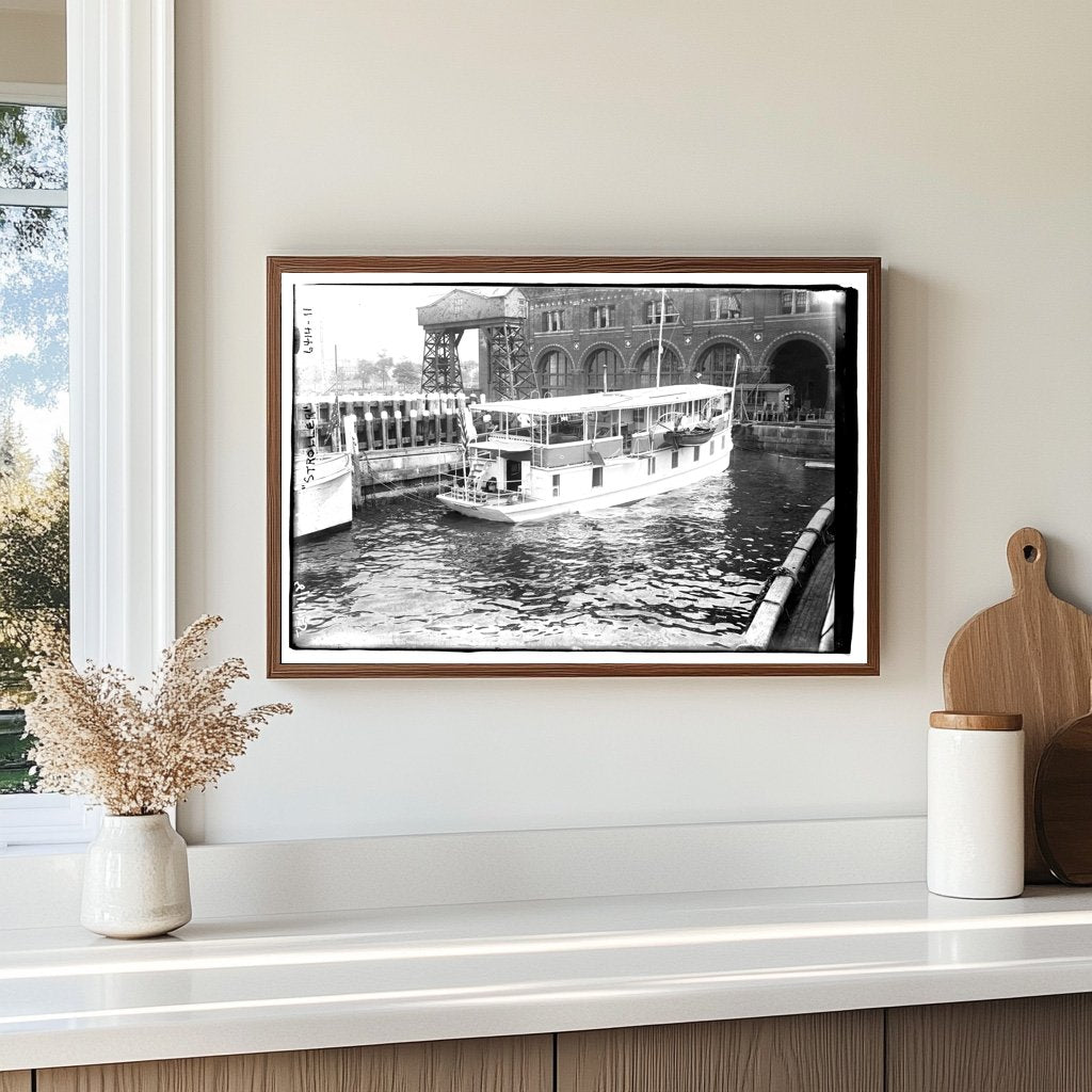 1925 Street Scene Featuring Vintage Baby Stroller