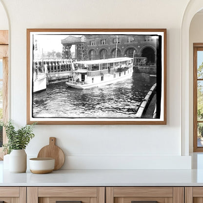 1925 Street Scene Featuring Vintage Baby Stroller