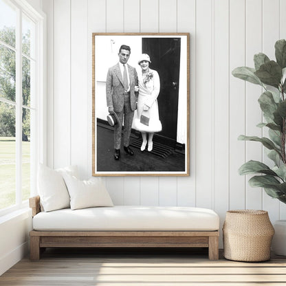 1925 Portrait of a Joyful Couple in the Roaring Twenties