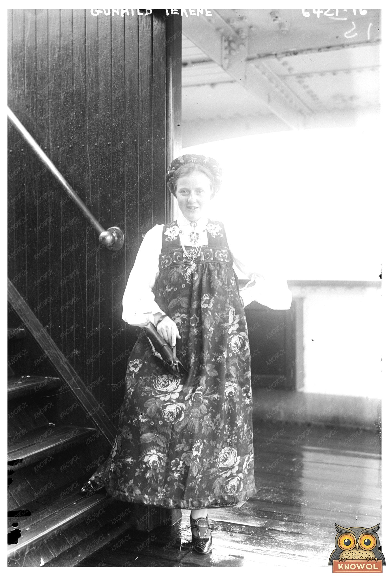 1925 Portrait of Gunhilde Tekene: A Timeless Moment