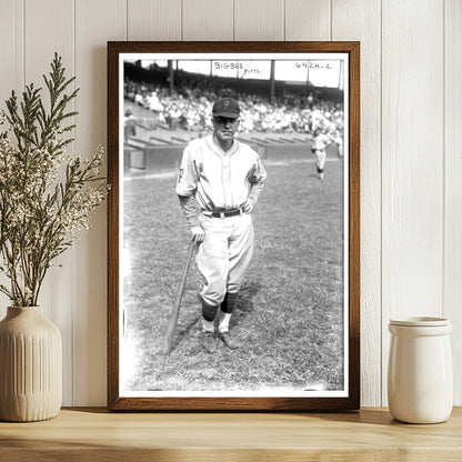 1924 Pittsburgh Pirates Outfielder in Action