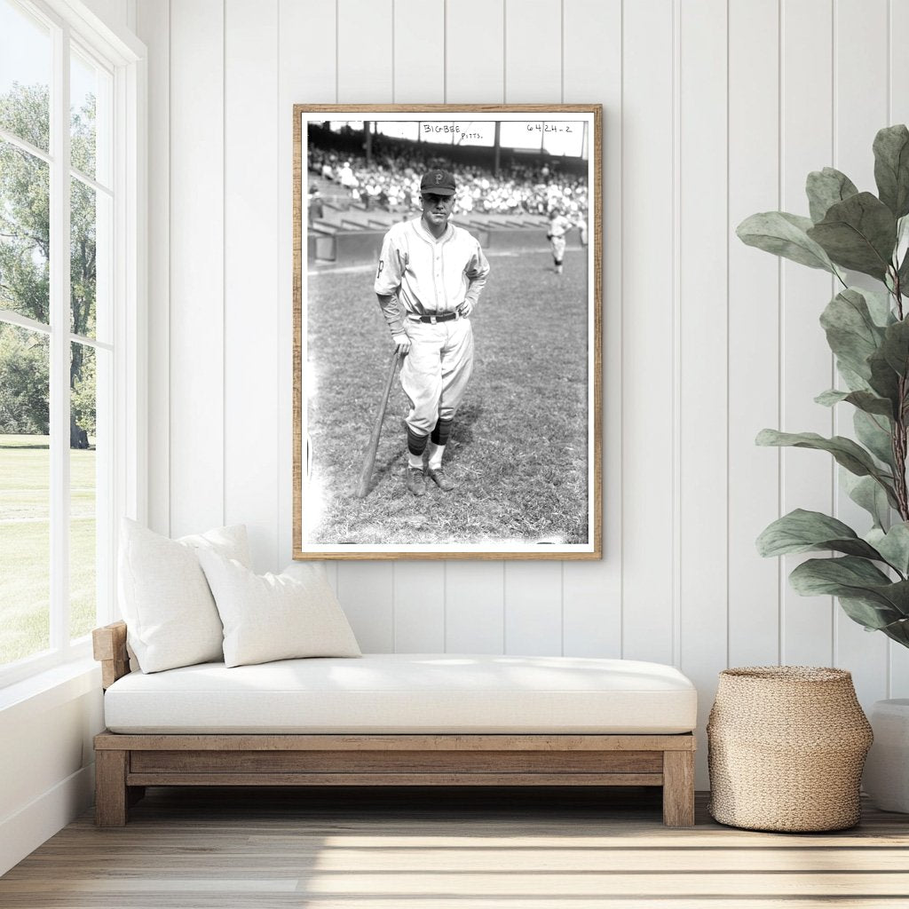 1924 Pittsburgh Pirates Outfielder in Action