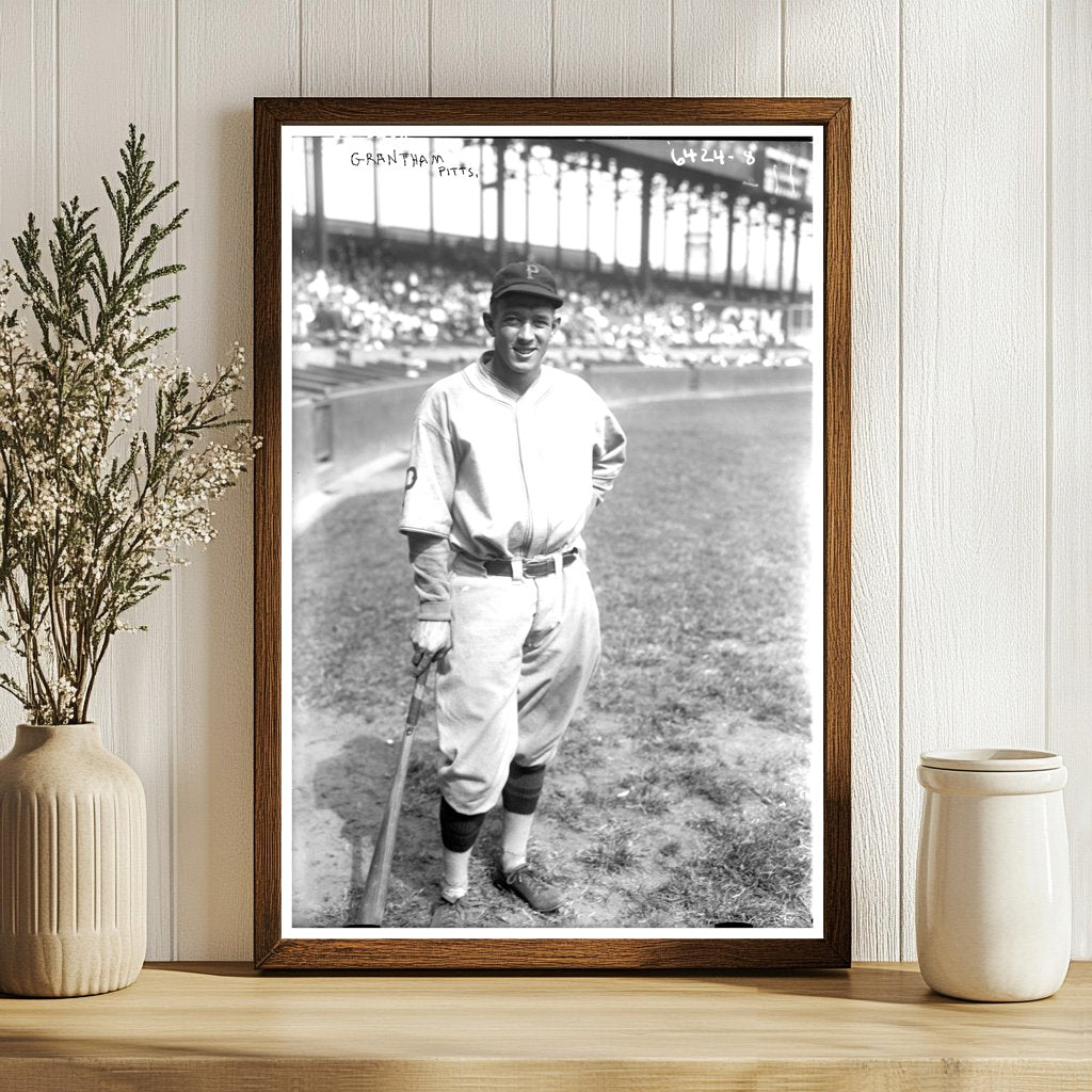 1925 Pittsburgh Baseball Star George Grantham Portrait