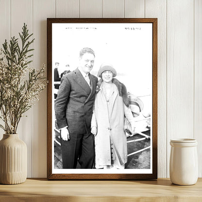 1920s Couple Portrait: Vintage Charm of Bert & Wife