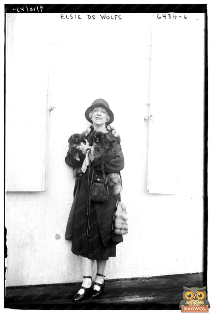 Elegant 1925 Portrait of Interior Design Pioneer