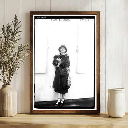 Elegant 1925 Portrait of Interior Design Pioneer