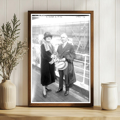 1925 Vintage Portrait of a Hollywood Pioneer Couple