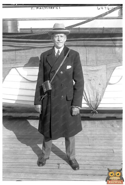 1925 Portrait of Celebrated American Sculptor