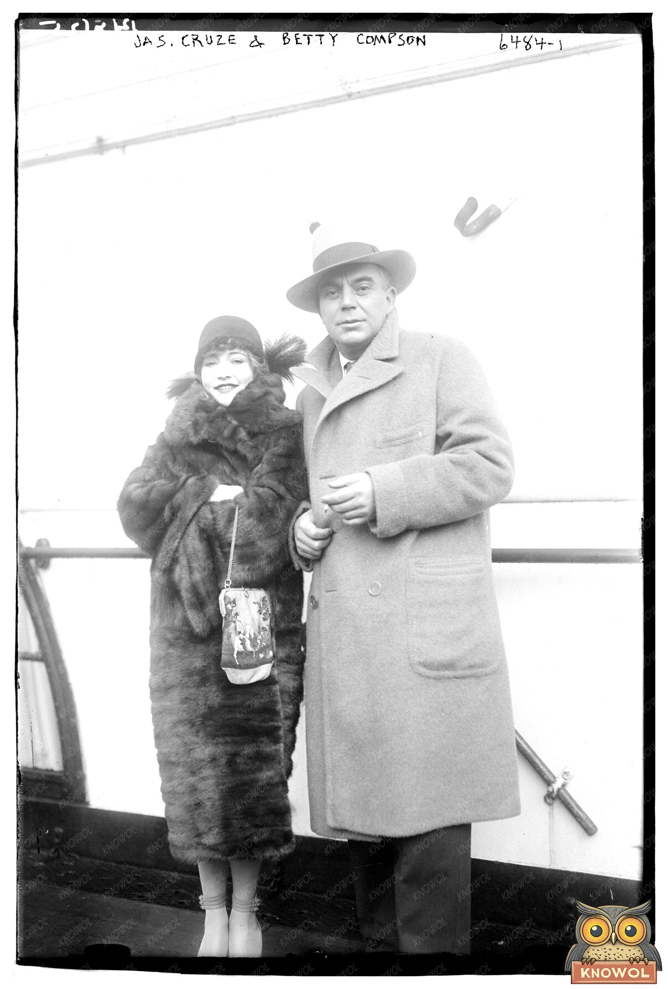 1925 Snapshot of Cinema Icons Jas. Cruze & Betty Compson