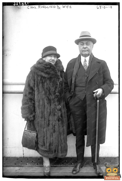 1926 Portrait of Chas. Ringling and His Wife