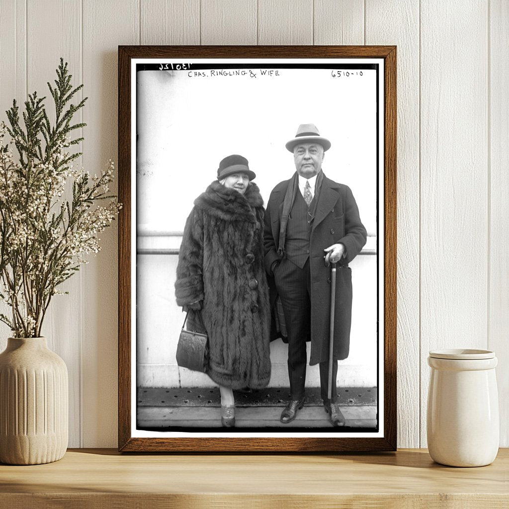 1926 Portrait of Chas. Ringling and His Wife
