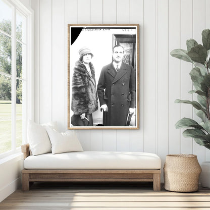 Early 20th Century Elegance: Guggenheim Couple Portrait