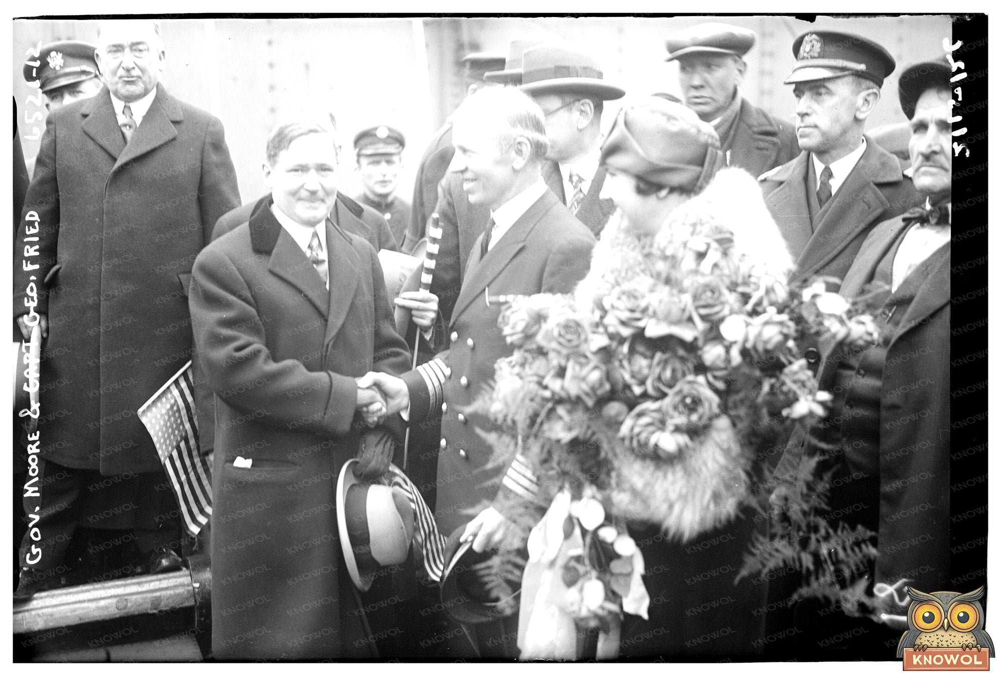Historic Meeting of Virginia Governor and Captain 1926