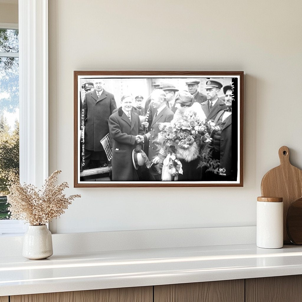 Historic Meeting of Virginia Governor and Captain 1926