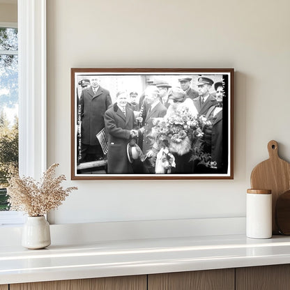 Historic Meeting of Virginia Governor and Captain 1926