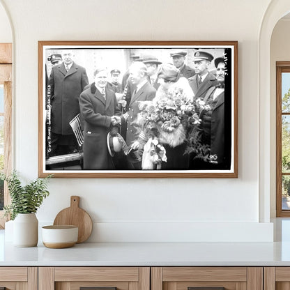 Historic Meeting of Virginia Governor and Captain 1926